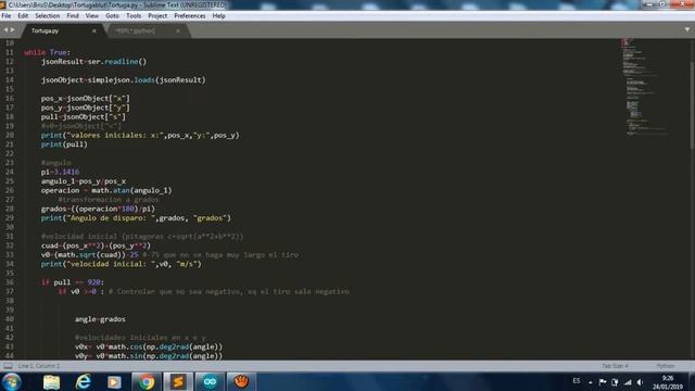 Movimiento parabólico con android, bluetooth, arduino y python смотреть онлайн