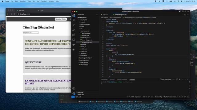Vue.js Eğitimi - Ders 41 - Route Parametreleri смотреть онлайн