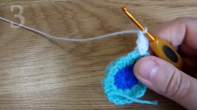 Вяжем разноцветную ПОДСТАВКУ под горячее крючком смотреть онлайн