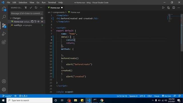 Vue JS 3 tutorial #34 beforeCreate and Created life cycle method смотреть онлайн