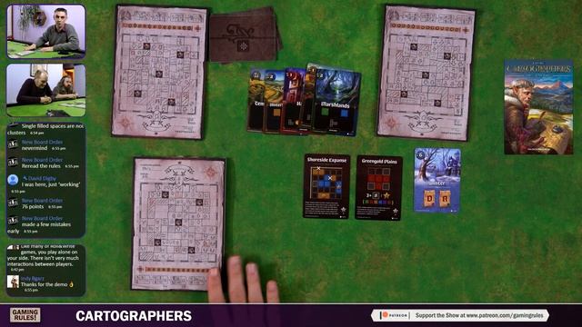 Cartographers - Tutorial and playthrough with Gaming Rules! смотреть онлайн