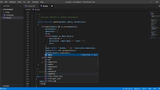 PHP School Management System Application Development Tutorial Part 2 CRUD Class смотреть онлайн