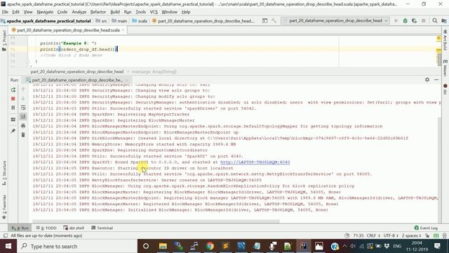 DataFrame: drop, describe, head | Spark DataFrame Practical | Scala API | Part 20 | DM | DataMaking смотреть онлайн