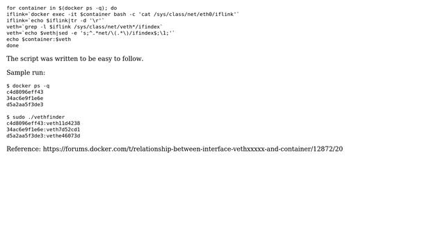 Finding out the veth# interface of a docker container (3 Solutions!!) смотреть онлайн