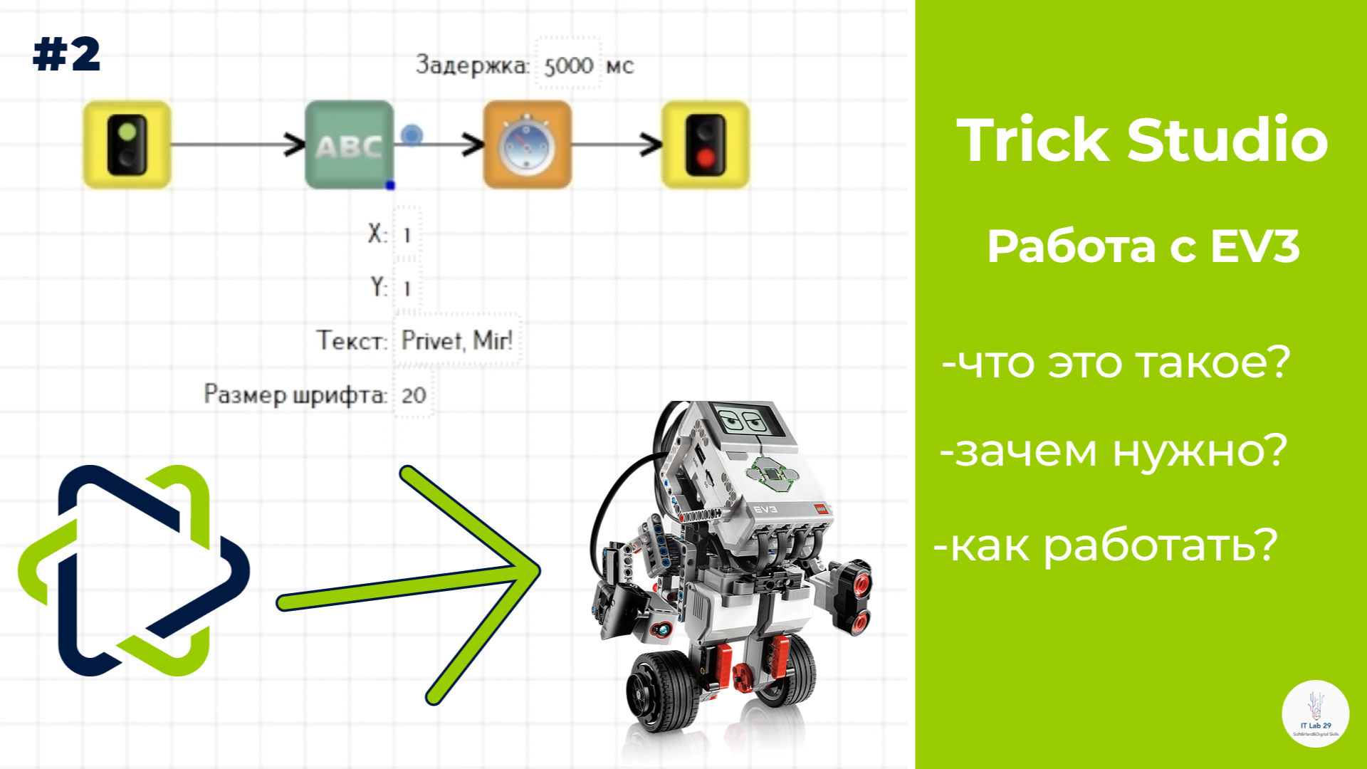 TRIK Studio | Перенос программы на EV3 смотреть онлайн