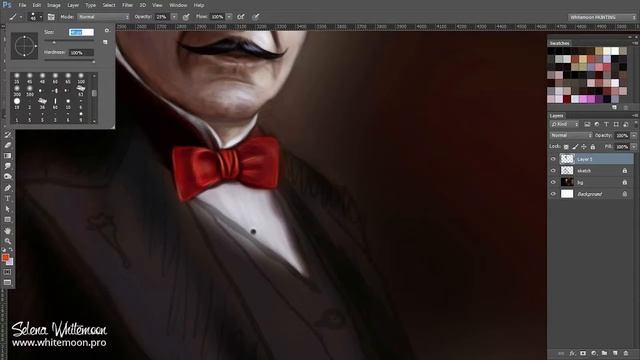 How To Draw  Hercule Poirot   Как это рисовалось  Эркюль Пуаро