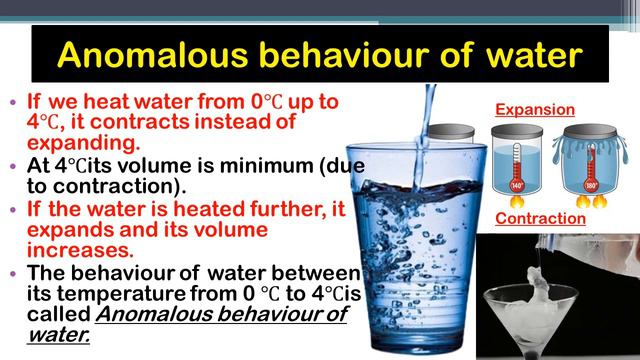 Anomalous Behavior Of WATER (0℃ To 4℃)#What Is REGELETION  #Lesson- HEAT (Class-10/part 2)