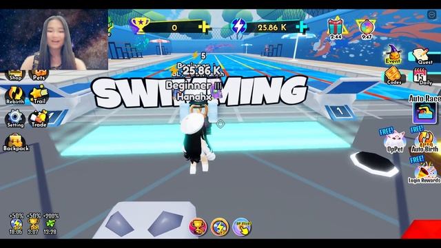 I WIN IN SWIM RACE SIMULATOR / Roblox смотреть онлайн