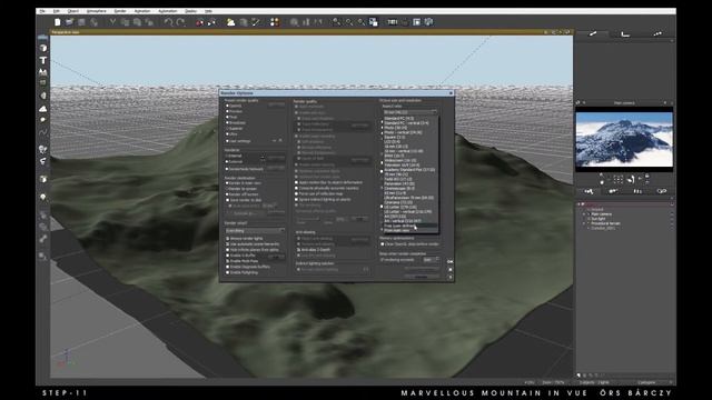 TUTORIAL: #11 VUE Mountain Fractals - Örs Bárczy смотреть онлайн