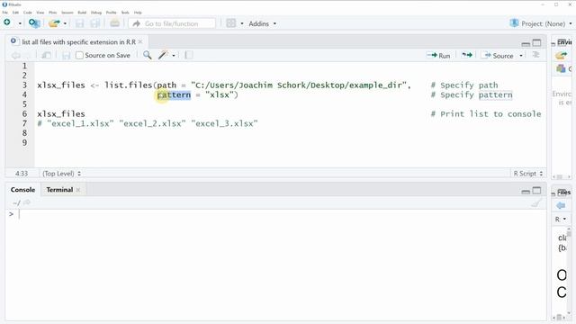List All Files with Specific Extension in R (Example) | Use list.files Function to Identify Pattern смотреть онлайн