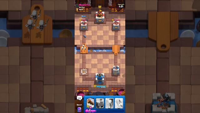 Playing In Mid Ladder with Miner Rocket - Clash Royale смотреть онлайн