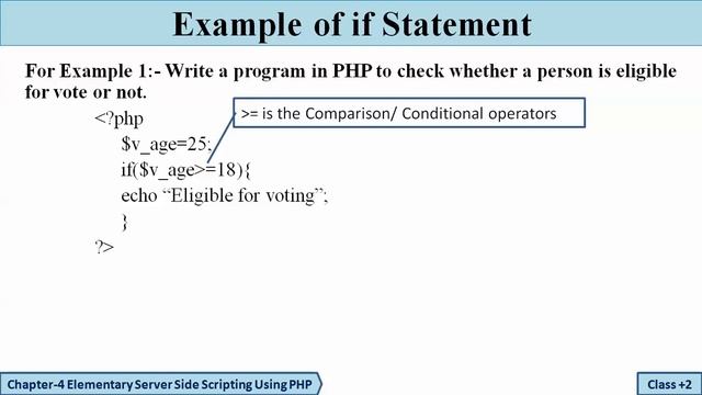 PHP: Program Control Flow, Decision Statements and If Statement смотреть онлайн