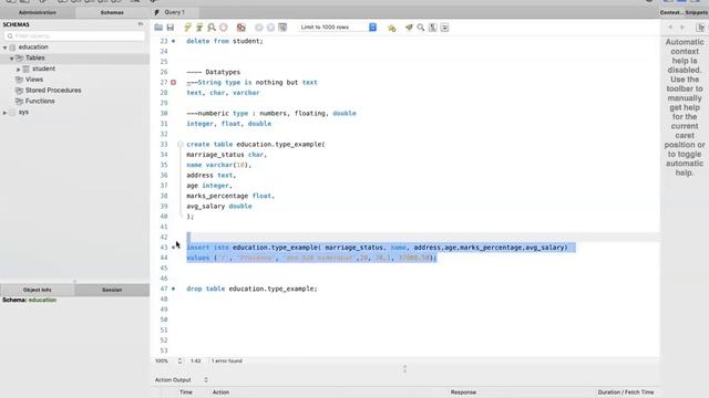 Mysql Tutorial - Data Types - Session 02 смотреть онлайн