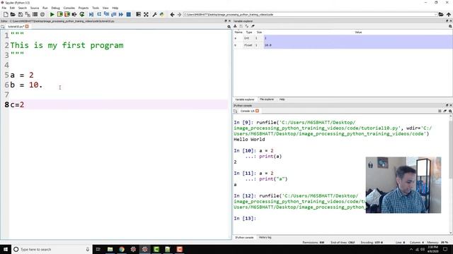 Tutorial 10 - Writing your first lines of code in Python смотреть онлайн