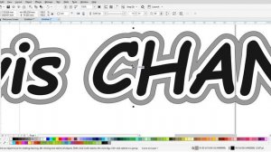 Kак использовать  контур Coreldraw