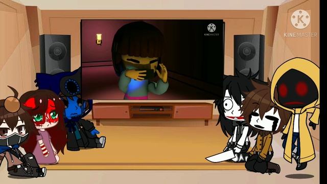 Creepypastas react to "If undertale was realistic" смотреть онлайн