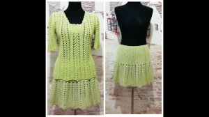 Летняя юбочка крючком из хлопковой пряжи. Продвижение процесса.