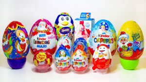 НОВОГОДНИЙ Выпуск 2017 Киндер Сюрприз МАКСИ Снежные Человечки Йети Холодное Сердце Петушки Свитбокс