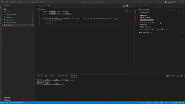 Writing Math Proofs using Lean4 in Visual Studio Code смотреть онлайн