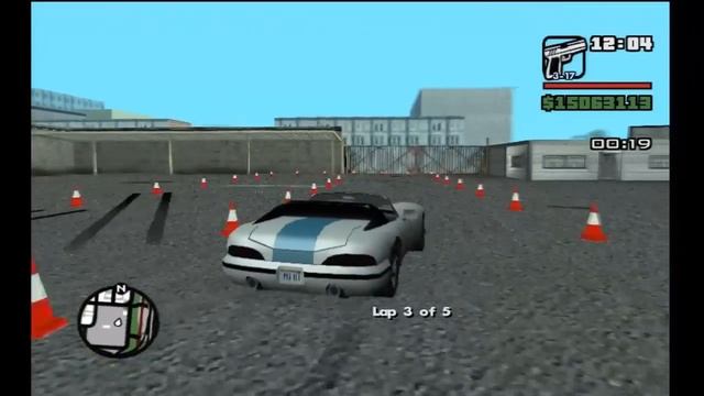 GTA San Andreas - Driving School #05 - Burn & Lap (Gold) смотреть онлайн