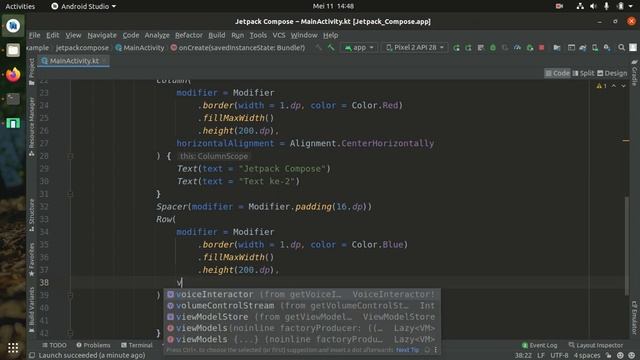 Tutorial Jetpack Compose Android - Column & Row - Part 2 смотреть онлайн