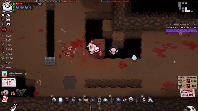 [046] Eden стрик на 4 цели | Ангелы на максимум | The Binding of Isaac: Repentance смотреть онлайн
