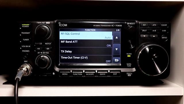 Icom IC7300 A to Z #30 RF/SQL Control Function Settings смотреть онлайн