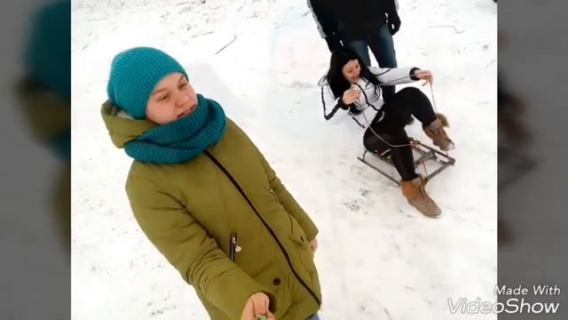 На санках за машиной)Дрифт на санках! смотреть онлайн