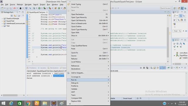 difference between equals and == in java with real time example смотреть онлайн
