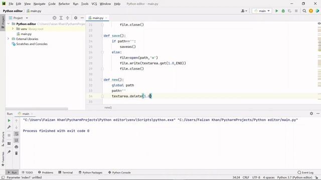 Python Code Editor | GUI Project For Beginners | Part 2 of 2 смотреть онлайн