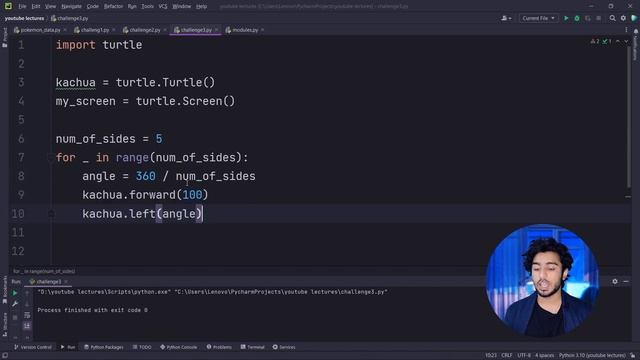 OOP Challenge 3 drawing different shapes in python | python full beginners course in hindi #47 смотреть онлайн