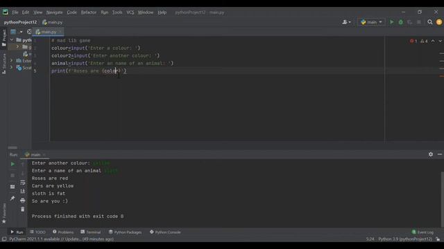 Python beginner mad lib game смотреть онлайн