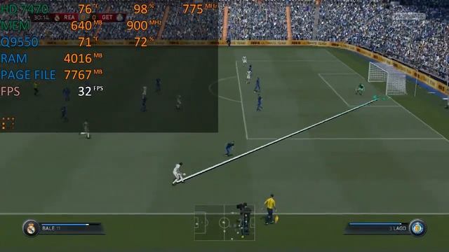 FIFA 15 - Core 2 Quad Q9550 - HD 7470 - 6 GB Ram смотреть онлайн