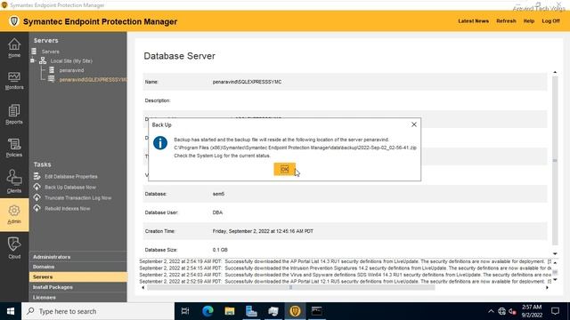 how to MS SQL Backup For Symantec Endpoint Protection Manager смотреть онлайн
