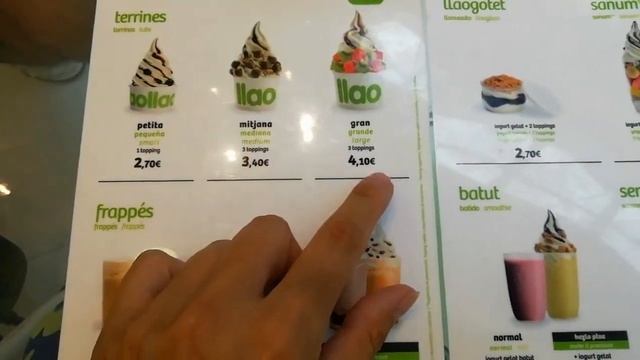 Пробуем замороженный йогурт в Реусе. Отдых в Салоу (Salou). смотреть онлайн