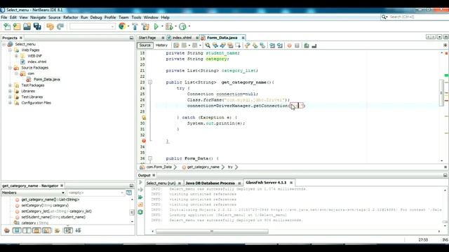 JAVA JSF How to populate options of h:selectOneMenu from database? смотреть онлайн