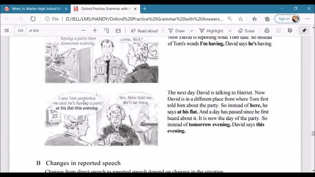 Narration | Direct Speech and Reported Speech | English Grammar смотреть онлайн