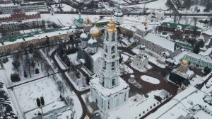 Свято-Троицкая Сергиева Лавра в авторежиме на Dji mini 3 pro. Сергиев Посад.