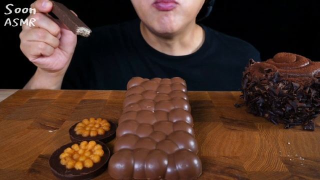 ASMR 버블초콜릿 약과초코 킷캣 티코 아이스크림 초코과자 스벅케이크 ??초콜릿 디저트 먹방!!CHOCOLATE DESSERT ICE CREAM YAKGWA MILKA EATIN
