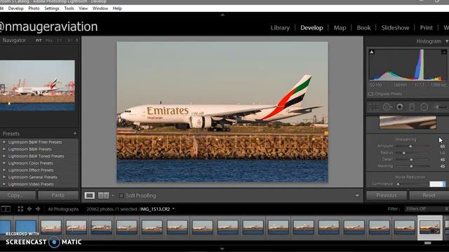 Lightroom 5 aviation photography edit. смотреть онлайн
