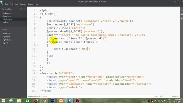 PHP MySQL User Login And Signup/Register смотреть онлайн