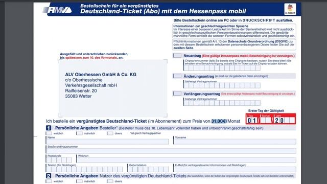 Как оформить билет за 31 евро по всей Германии в земле Хессен? (Deutschland Ticket Hessenpass mobil смотреть онлайн