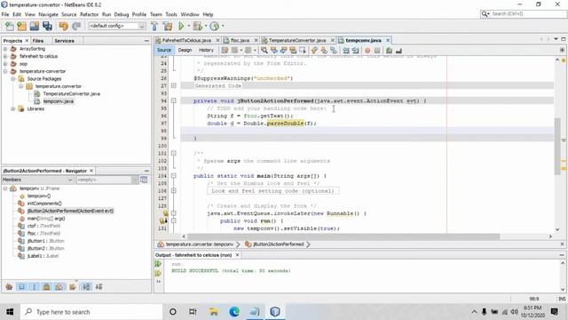 How to create Temperature Converter app using Java Swings? Fahrenheit to Celsius and vice versa! смотреть онлайн