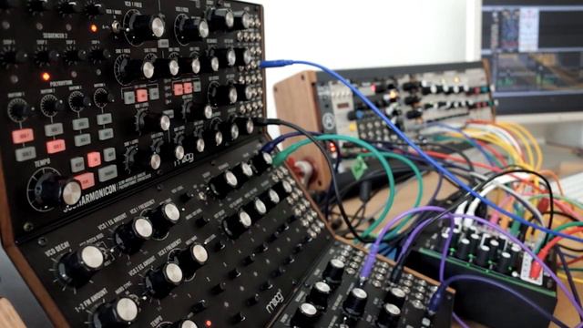 Moog Sound Studio #2 (Mother 32, DFAM, Subharmonicon) + VCV Rack