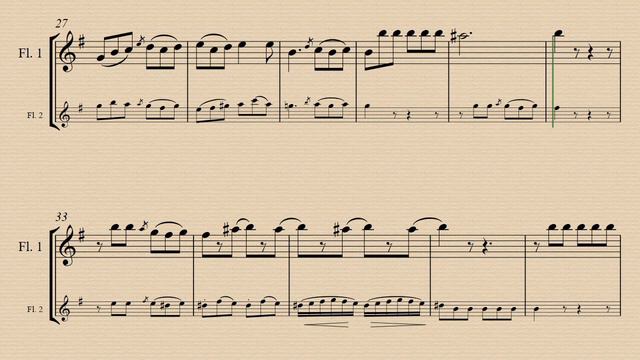 1. Siciliano poco Adagio - Trio No.2 Op.77 - Francois Devienne - Demo and Backing Track. смотреть онлайн