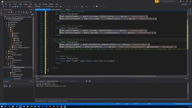 013 - .Net Core: Datepicker (JQuery UI) смотреть онлайн