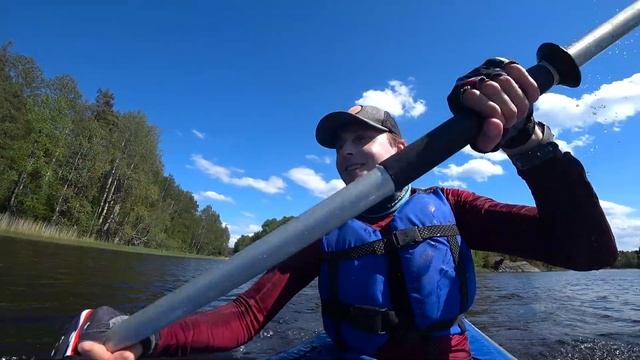 Сплав на байдарках по реке Вуокса смотреть онлайн