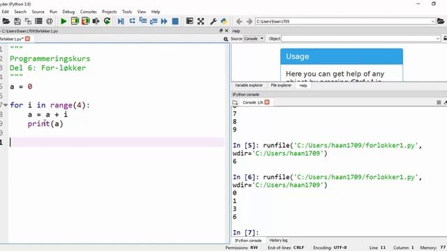 Programmering, del 6: For-løkker смотреть онлайн