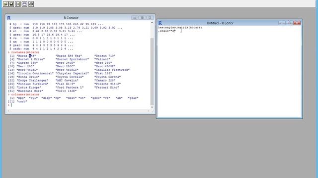 Create simple Heat Maps in R using heatmap() смотреть онлайн