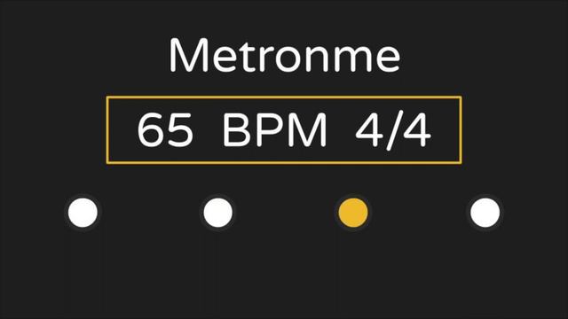 Metronome | 65 BPM | 4/4 Time (with Accent ) смотреть онлайн